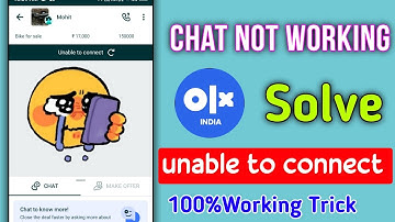 olx chat message problem | olx unable to connect problem | olx app unable to connect | fix olx india