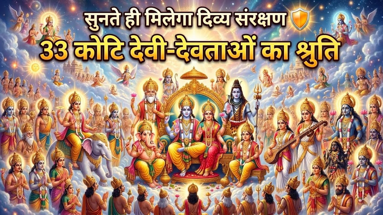 सुनते ही मिलेगा दिव्य संरक्षण 🛡️ 33 कोटि देवी-देवताओं का Powerful Mantra