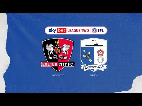 Exeter City Barrow Goals And Highlights