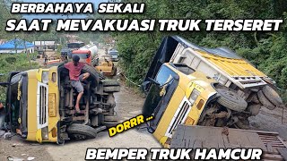 KABAR DUKA‼️TRUK TERBALIK LAGI AKIBAT GAGAL NANJAK DI BATU JOMBA