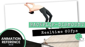 Backflip Reference - Dismount - Male | Realtime 60fps | Body Mechanics for Animation