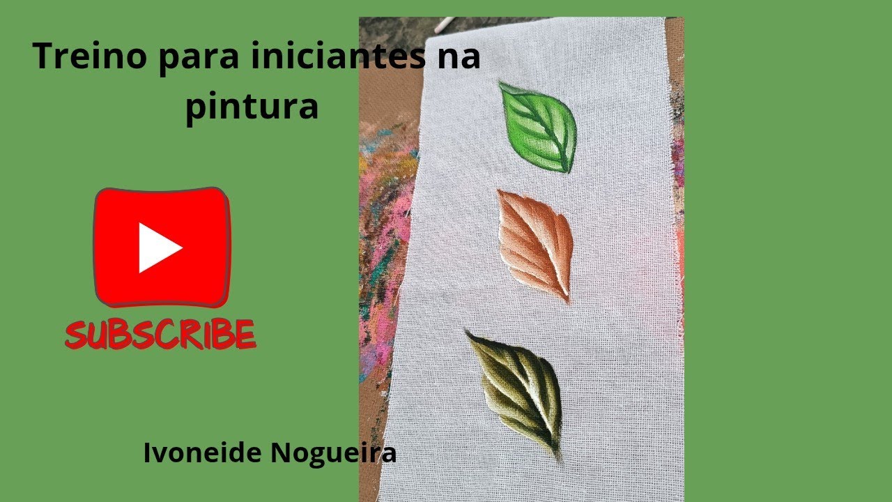 Como pintar folhas para iniciantes 