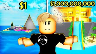 فيلم روبلوكس : جزيرة خاصة بـ 1$ دولار ضد 100,000,00$ دولار! 💲🤑 ( مغامرات وحماس 😱🔥)