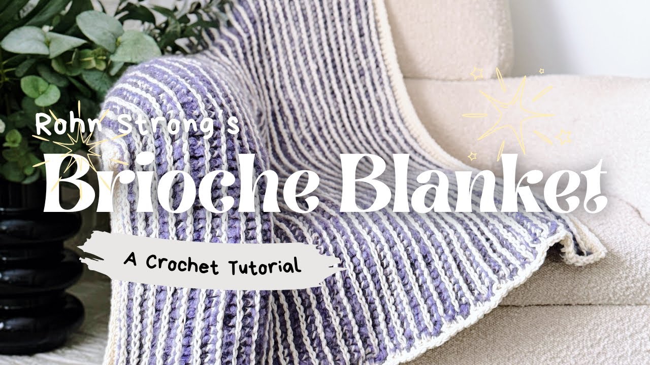 Get the Brioche Look with Crochet! (Easy Blanket Pattern)