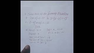 Maths for Grade 8 #Solving Absolute Value Equation