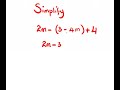 Simplify 