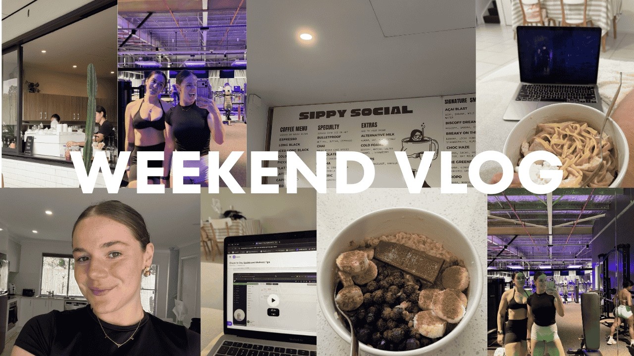 weekend vlog | baking, training with a client, books etc