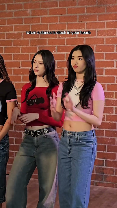 spotted: megan and sophia dancing in between takes 🧲✨ #KATSEYE #KATSEYEonyou