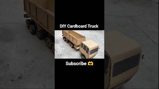 DIY Cardboard Truck #rc #truck #dumper  #shorts #diy #handmade #youtubeshorts #viral