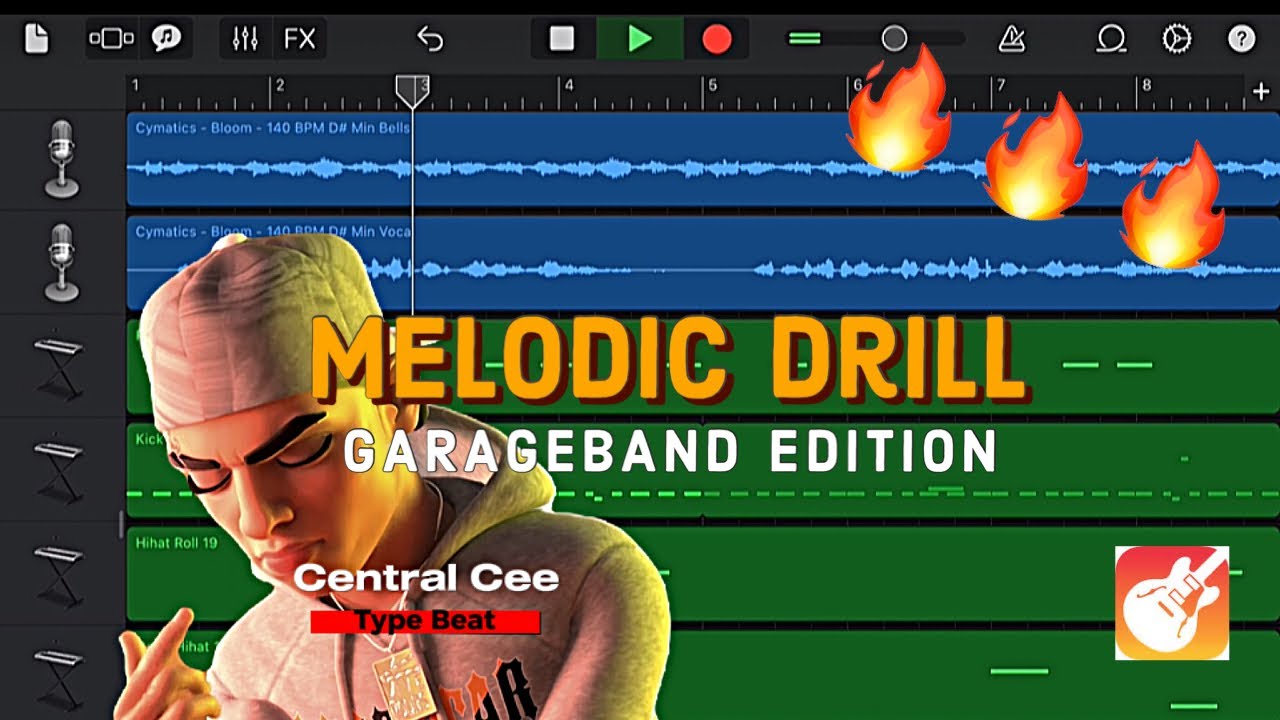 MELODIC DRILL type beat tutorial for CENTRAL CEE in 2 MINUTES