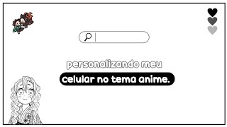 ⭒ ׄ 𖦆 ۪ ་🤍 ๋ ִpersonalizando meu celular no tema anime. screenshot 5
