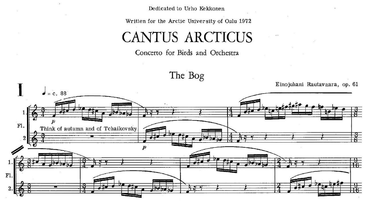 Einojuhani Rautavaara Cantus Arcticus (1972) YouTube