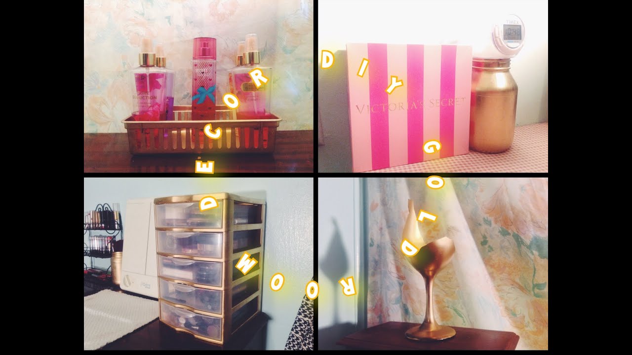 Diy Gold Room Decor - YouTube