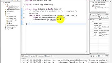 Android Development Tutorial #13   Replacing main xml and configuring the layout