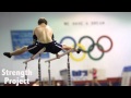 Gymnastics Parallel Bar Skills: kip to straddle l