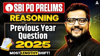 SBI PO Prelims 2026 | Reasoning Previous Year Paper 2025 (Most Lengthy Shift) | By Shubham Sir