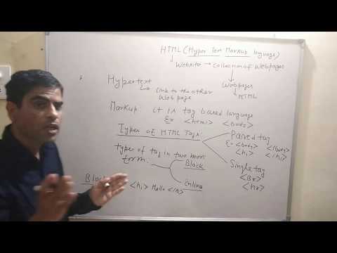 Web Technology - Introduction of HTML