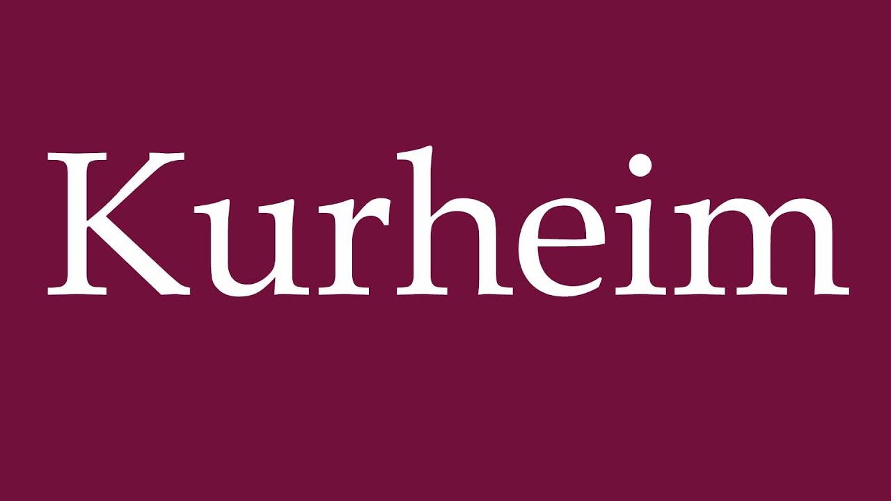 How to Pronounce ''Kurheim'' (Spa home) Correctly in German