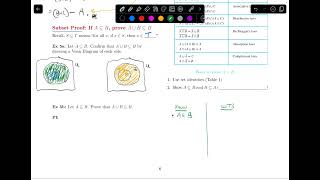 2.2.4 Subset Proof Example || Discrete Math