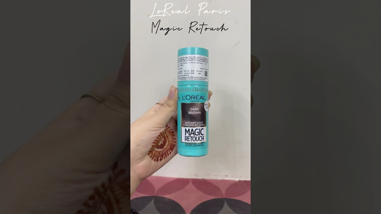 LoReal Paris Magic retouch dark brown instant root concealer spray review 