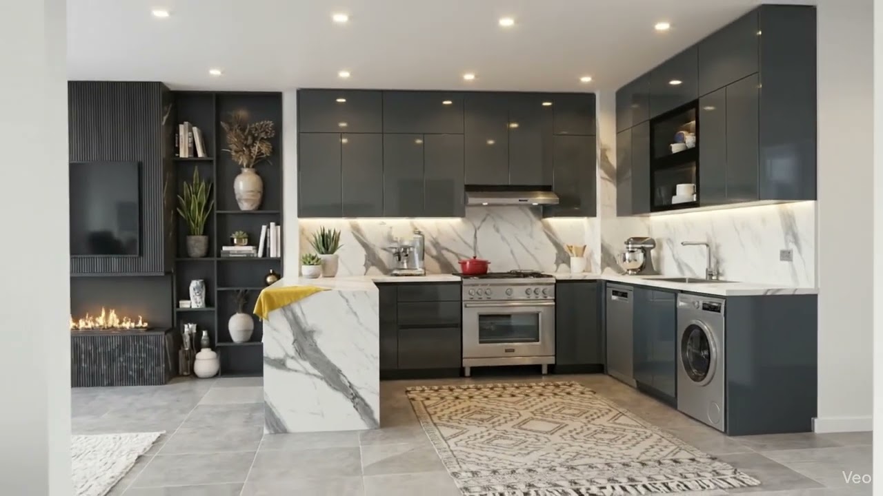 Modern Coastal Kitchen Design | Open-Plan Concept by KKitchens Studio