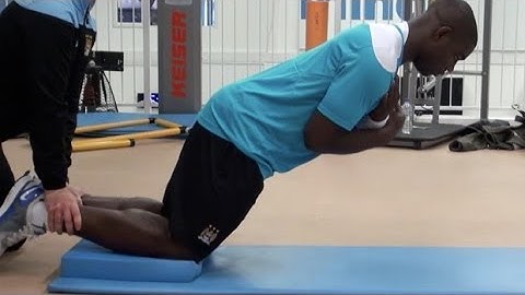 Micah Richards gym workout | How to do the Nordic hamstring curl | Injury prevention