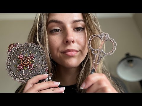 ASMR Doing Your Makeup  💅🏻 (whispered, mouth sounds, fast)