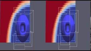 3D video of Abstract Bubble Vibration simulation with AMR