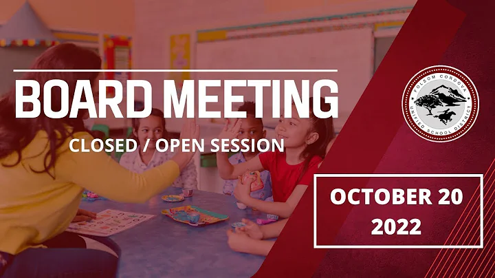 FCUSD Board Meeting 10/20/2022 - Closed/Open Session