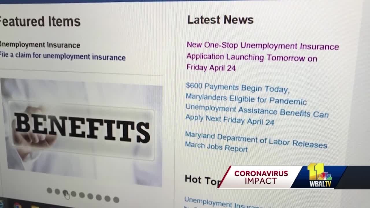 Payments suddenly stopped for some Marylanders who successfully filed for unemployment