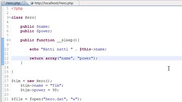 PHP OOP Svenska   24   Sleep och Wakeup