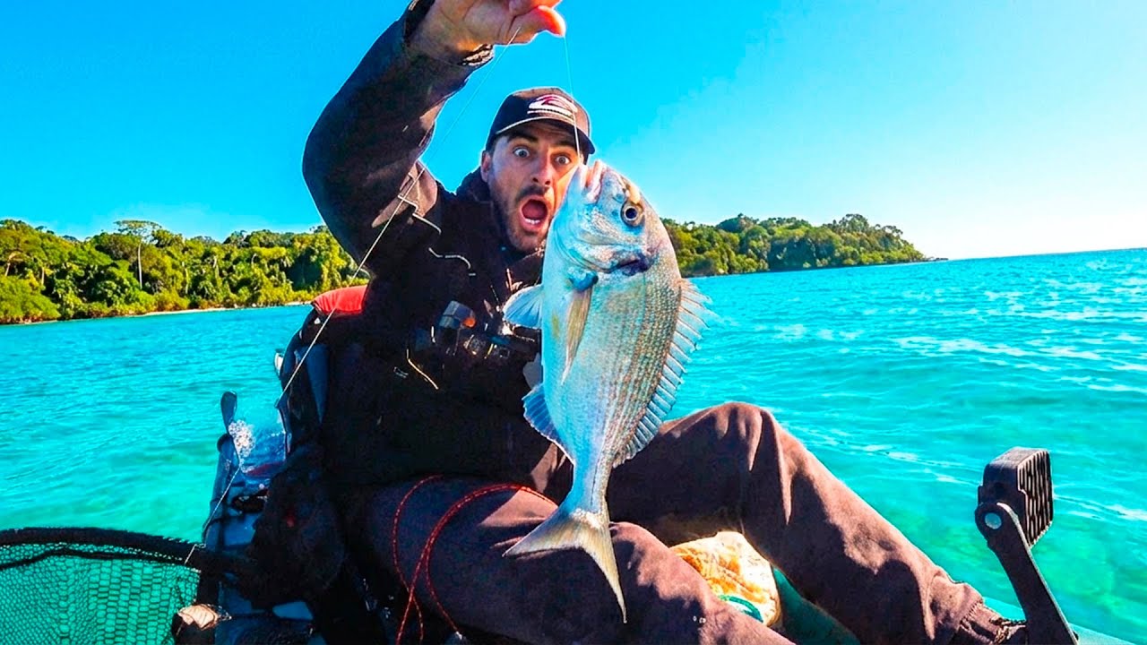 PESCA FONDEADO en KAYAK ¡Cerca del ESPIGON MAGICO!