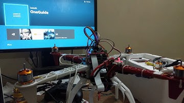 First test  run with 4 esc on raspberry pi, pi4j, f450