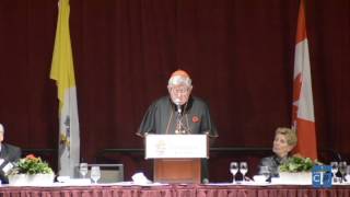 Cardinal Collins reflects on the Year of Mercy at annual dinner
