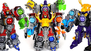 Power Rangers Uchuu Sentai Kyuranger Kyurenoh, Ryuteioh combine! Ryuteikyurenoh! - DuDuPopTOY