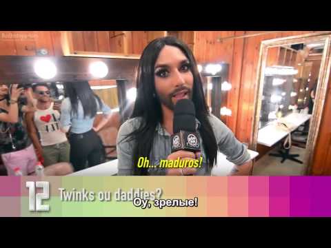 24 Questions to Conchita Wurst/Кончита Вурст - 24 Perguntas para - с русскими субтитрами