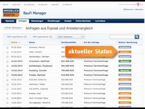 BauFi Manager: Bewertungen einholen - ImmobilienScout24