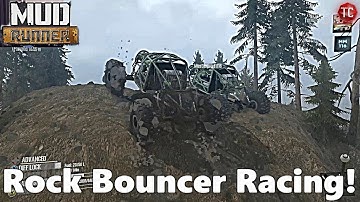 SpinTires MudRunner: MULTIPLAYER ROCK BOUNCER RACING!?