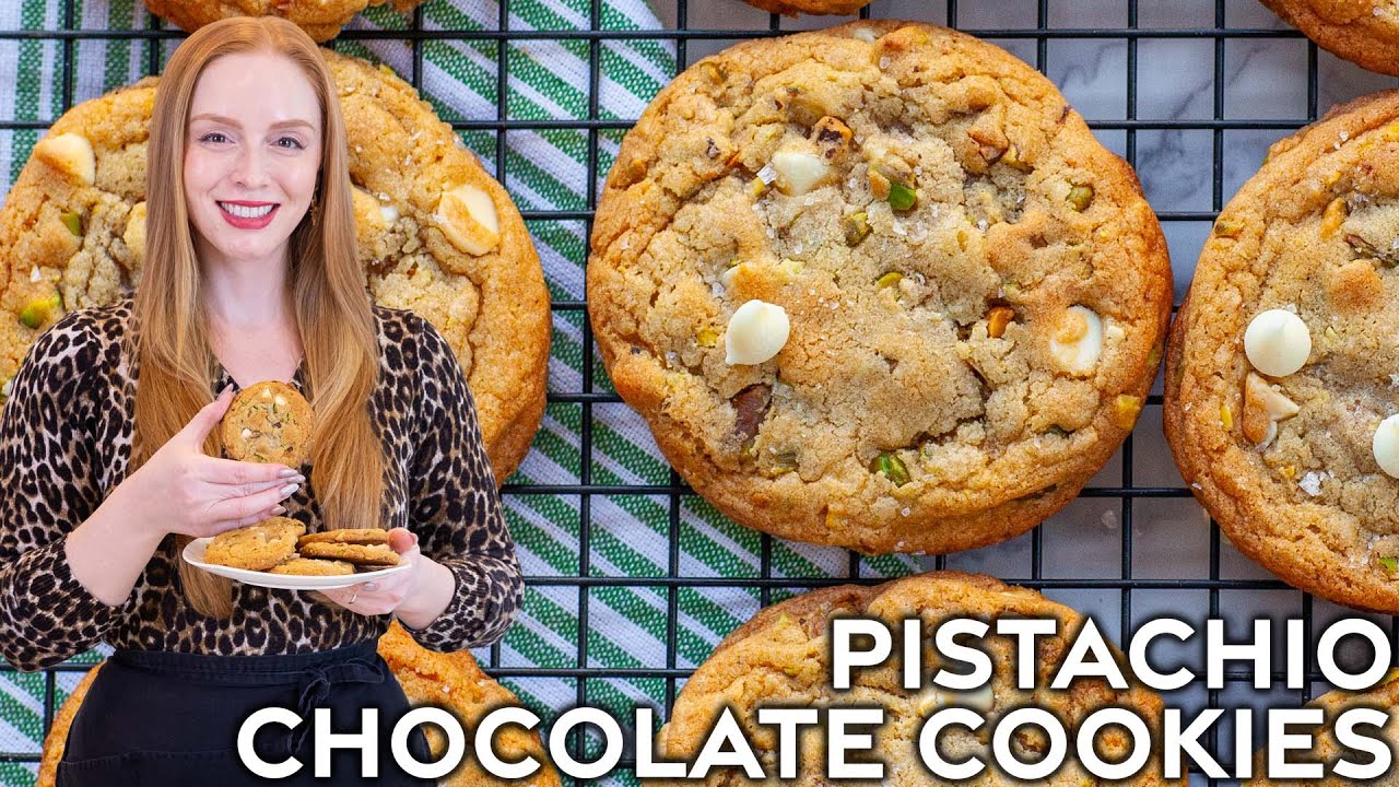 The Best Soft & Chewy Pistachio White Chocolate Chip Cookies ...