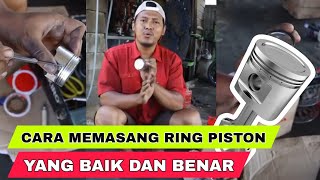CARA MEMASANG RING PISTON YANG BAIK DAN BENAR #ring  #piston 