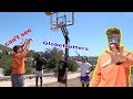 NO LOOK BASKETBALL CHALLENGE w/ GLOBETROTTERS