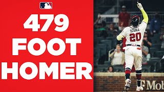 Crush and pose! Marcell Ozuna hits 479-foot home run and then poses for a selfie