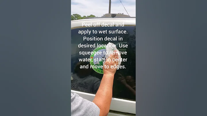 How to apply decals using the "Wet method".