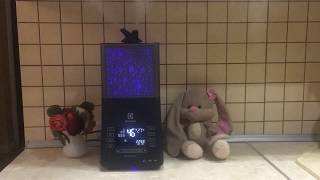 Ультразвуковой увлажнитель -ecoBIOCOMPLEX Electrolux YOGAhealthline EHU-3810D в действии