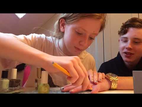 Video I paint my brothers nails - youtube