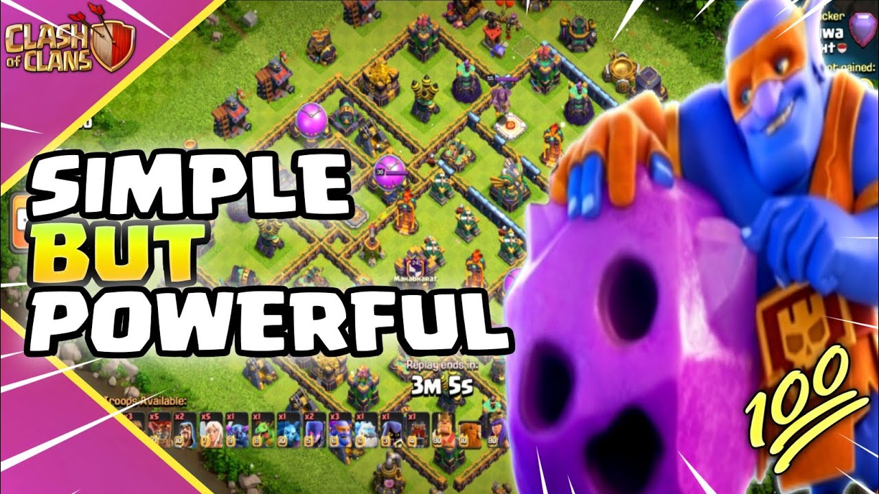 SUPER BOWLER ATTACK - Simple But Powerful - TH 14 Attack - YouTube