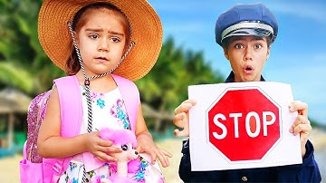 Quy tắc ứng xử của trẻ em trên đường phố với người lạ | Nastya Artem Mia VNM