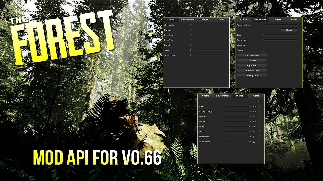 mod api the forest 1.09