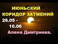 Июньский коридор затмений. Уникальное время для трансформации судьбы. Алена Дмитриева.