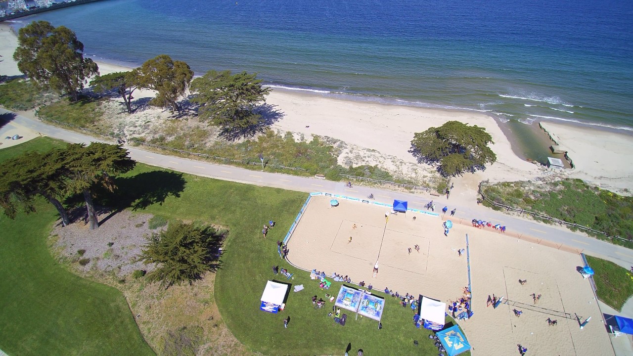 Monterey State Beach and Volleyball tournament 4k Footage YouTube